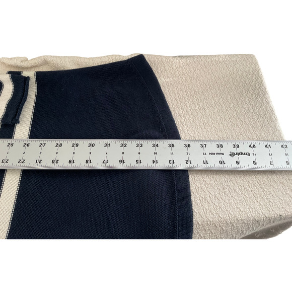 Free People Sweater Dress Size Medium Knit Striped Navy White Buttons - Picture 6 of 8